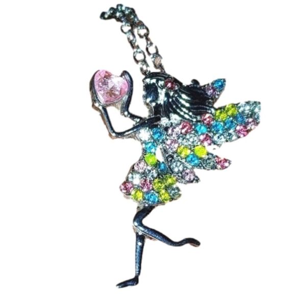 Stunning Fairy rhinestones necklace. - Picture 1 of 12